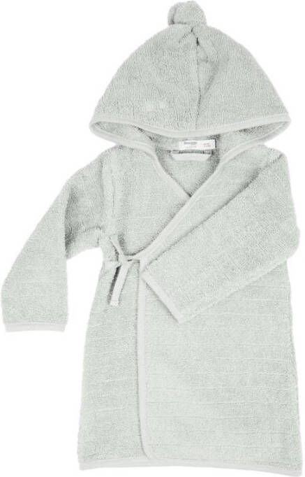 Snoozebaby badjas Mystic Mint Groen Katoen Capuchon Effen 62 68
