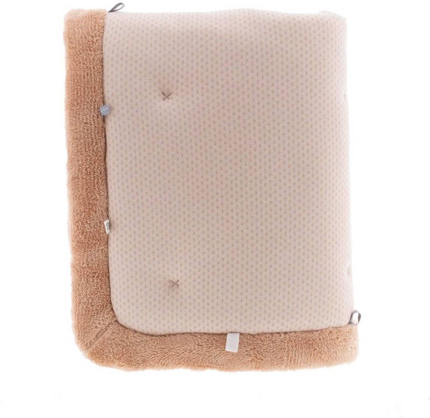 Snoozebaby boxkleed 75x95 cm Milky Rust