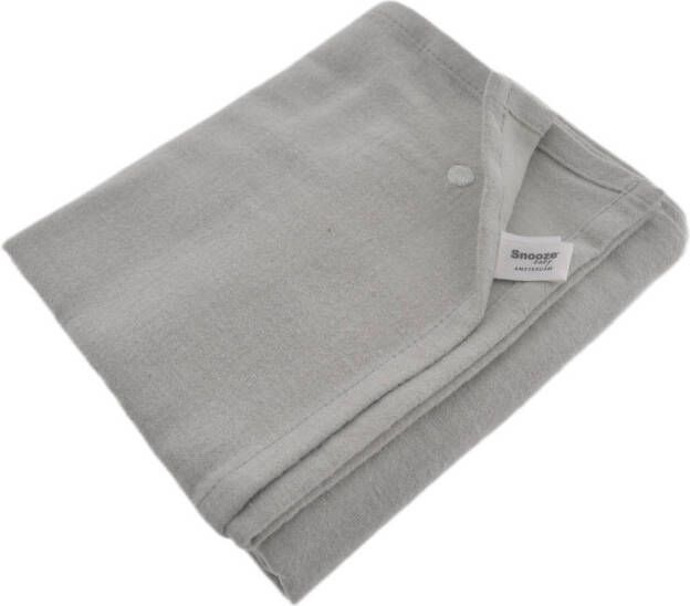 Snoozebaby flanellen swaddle 80x80 cm Mystic Mint Groen