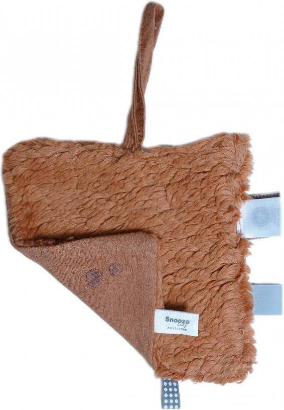Snoozebaby Giftcard set (geboortekaartje + envelop + knuffeldoekje klein) Bruin