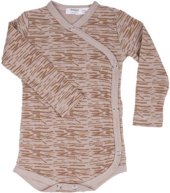 Snoozebaby romper Desert Sand Beige Katoen V-hals All over print 50 56 - Foto 3