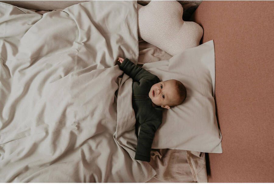 Snoozebaby baby slaapzak Dark Green Babyslaapzak Groen Effen 70 - Foto 2