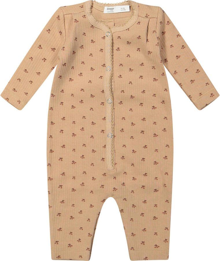 Snoozebaby boxpak cherry pink Romper Roze Katoen Ronde hals 50 56