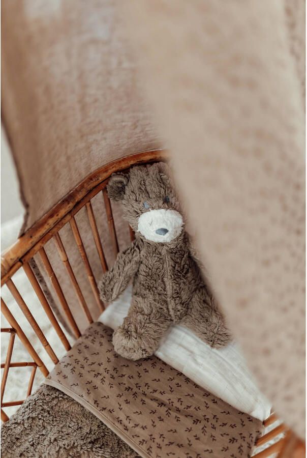Snoozebaby ledikant deken beige Babydeken Effen | Babydeken van - Foto 2