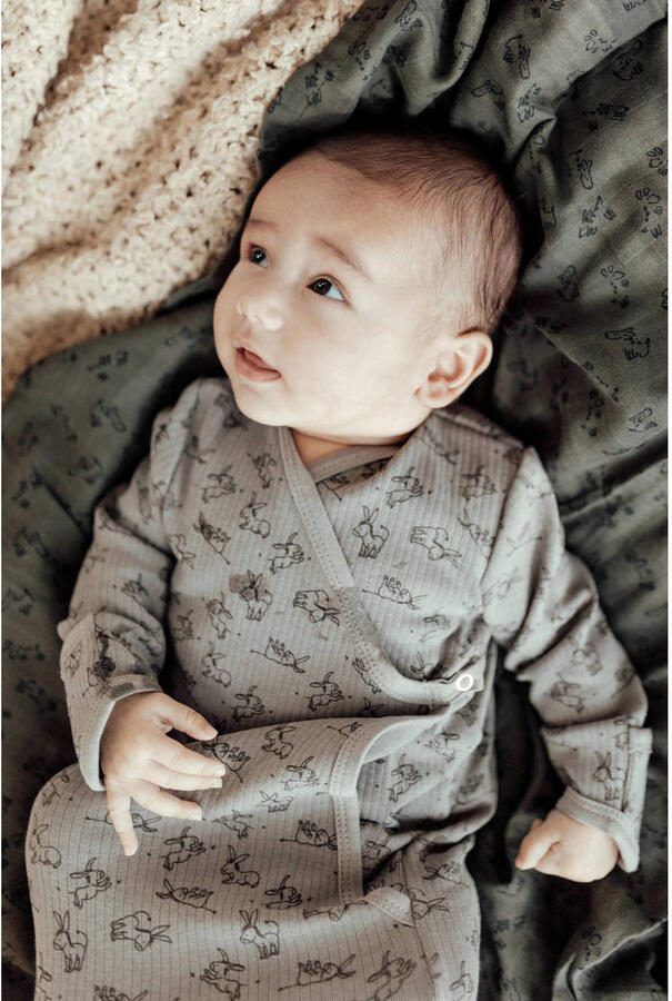 Snoozebaby new born cocoon Inbakerdoek Grijs All over print 50 56 - Foto 2