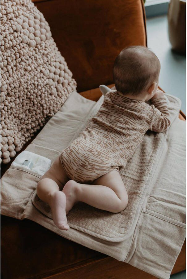 Snoozebaby romper Desert Sand Beige Katoen V-hals All over print 50 56 - Foto 2
