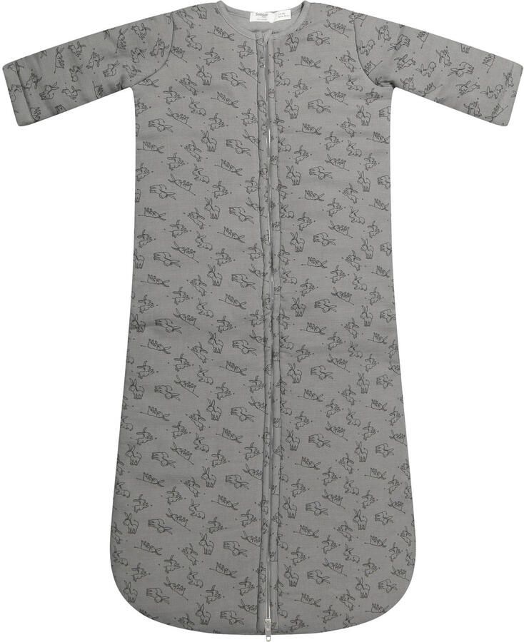 Snoozebaby slaapzak cloudy grey Babyslaapzak Grijs All over print 56 74