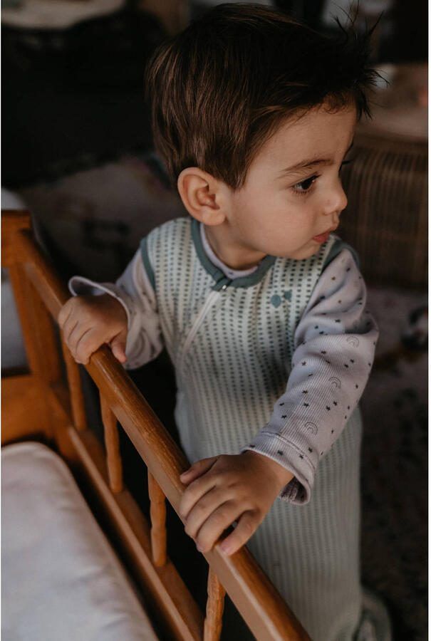 Snoozebaby baby slaapzak Smokey Green Babyslaapzak Groen 90-110 - Foto 2