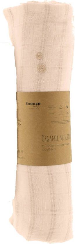 Snoozebaby swaddle 20x120 cm Hydrofiele luiers Bruin