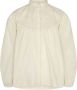 Sofie Schnoor blouse met open detail offwhite Ecru Meisjes Katoen Opstaande kraag 140 - Thumbnail 2