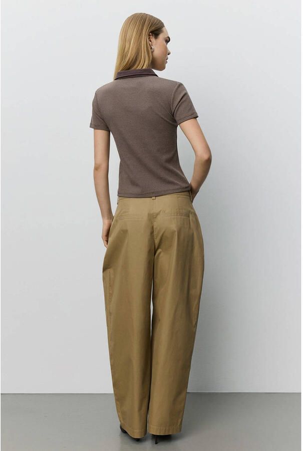 Sofie Schnoor barrel broek met plooien bruin - Foto 2