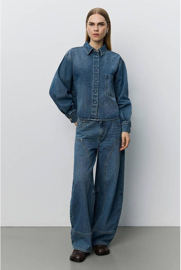Sofie Schnoor barrel jeans middelblauw - Foto 3