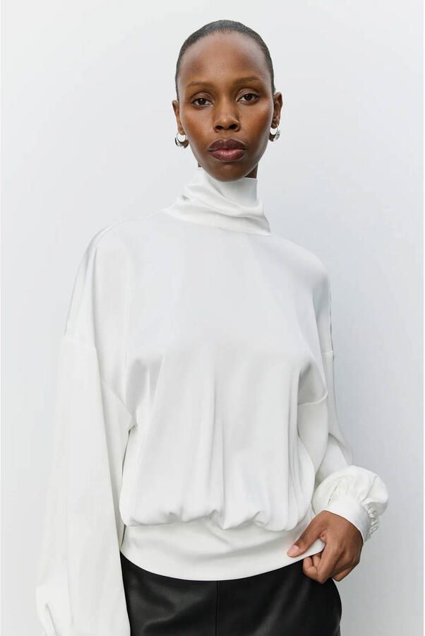 Sofie Schnoor blouse met open rug wit