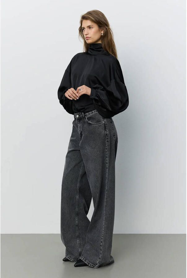 Sofie Schnoor blouse met open rug zwart - Foto 3