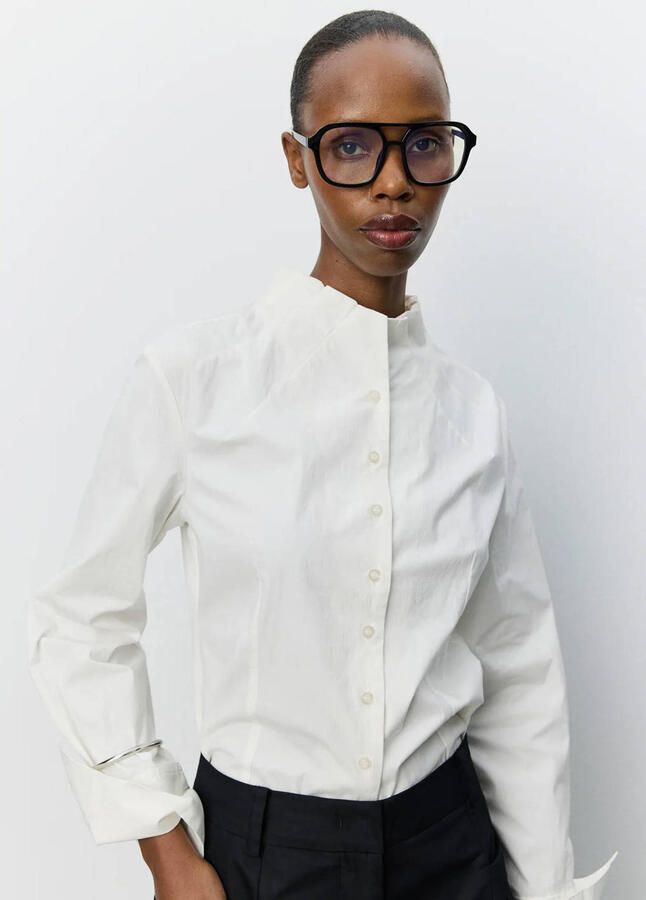 Sofie Schnoor blouse met plooien ecru