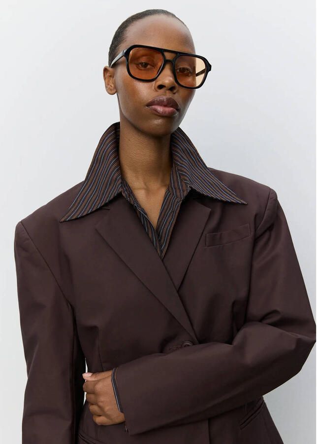 Sofie Schnoor double breasted blazer roodbruin