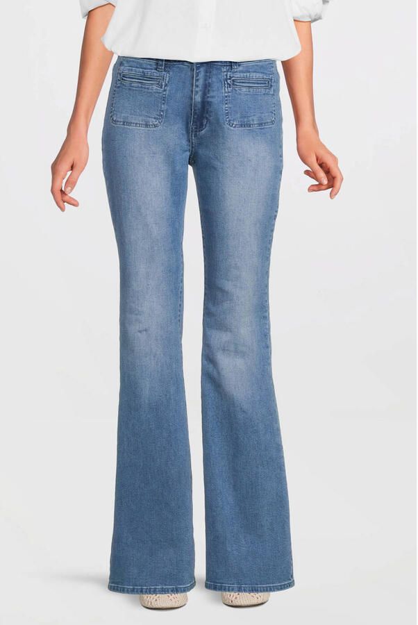 Sofie Schnoor flared jeans dark blue denim