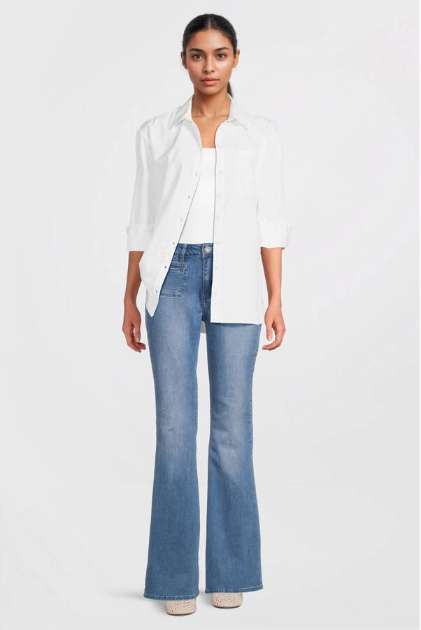 Sofie Schnoor flared jeans dark blue denim - Foto 3
