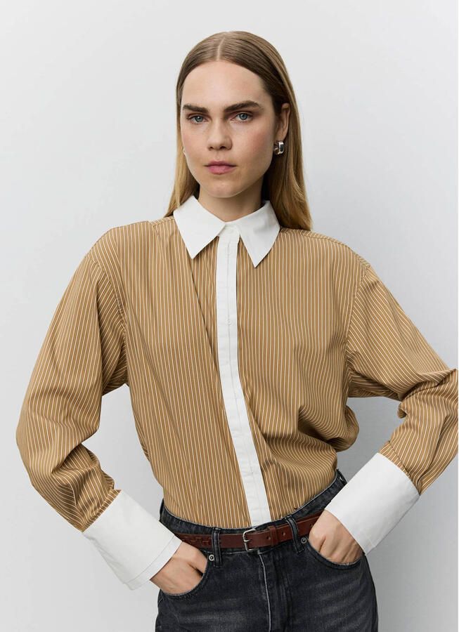 Sofie Schnoor gestreepte blouse bruin