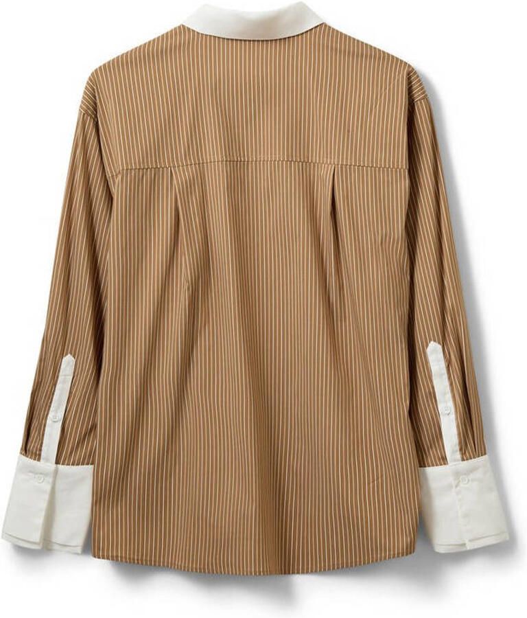 Sofie Schnoor gestreepte blouse bruin - Foto 2