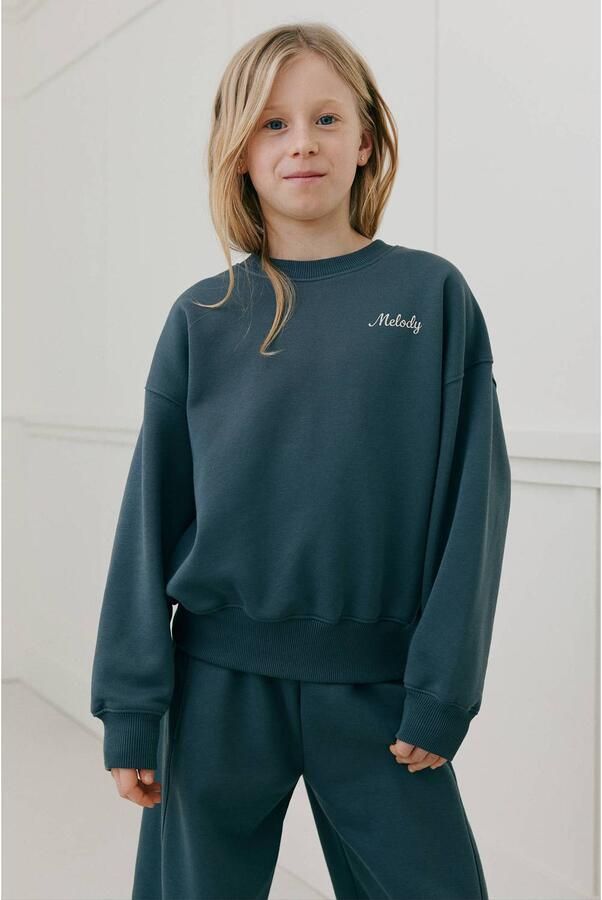 Sofie Schnoor girls barrel sweatpant antraciet Broek Grijs Meisjes Katoen - Foto 1