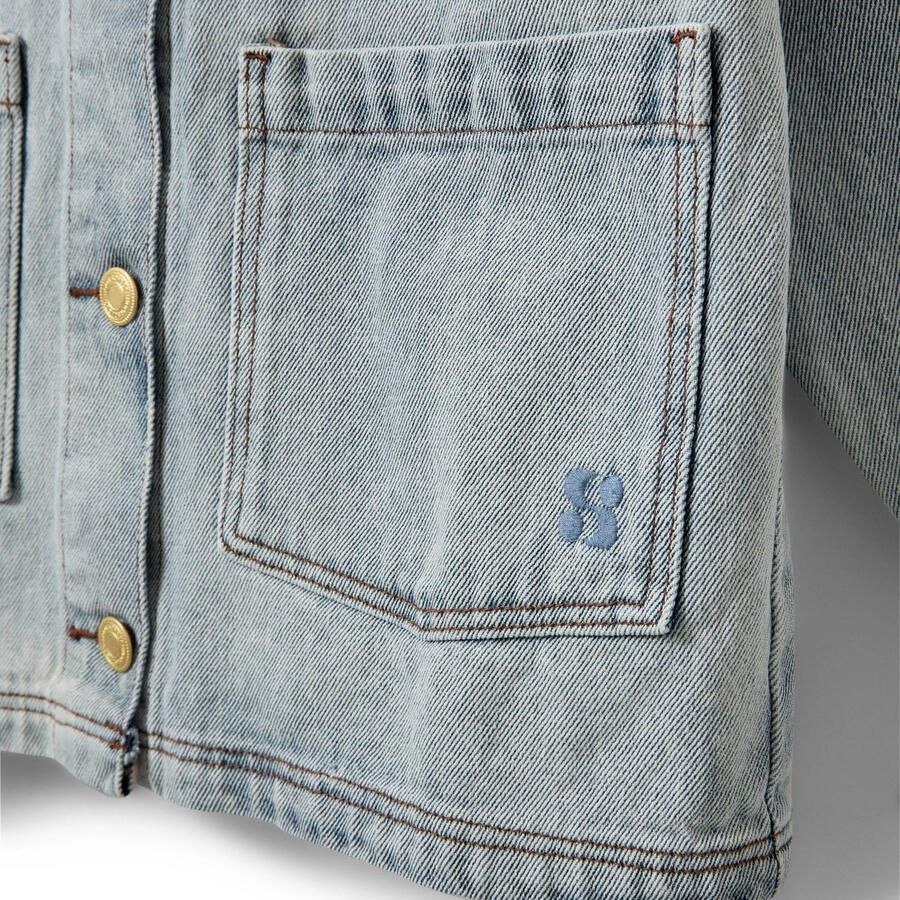 Sofie Schnoor girls denim spijkerjas lente zomer medium blue denim - Foto 2