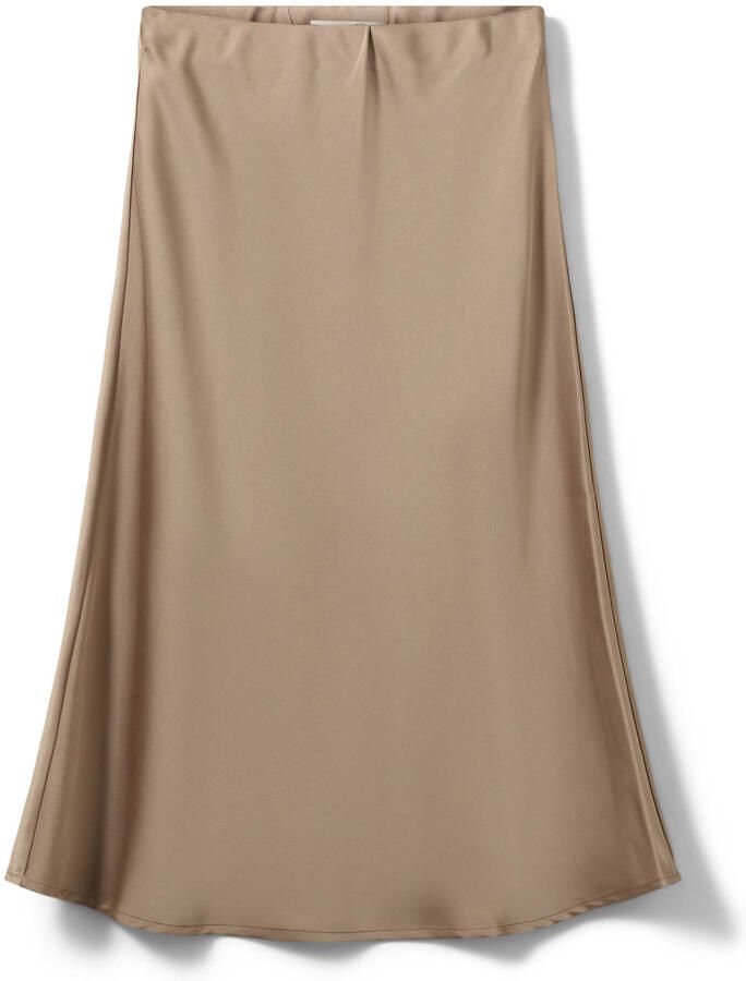 Sofie Schnoor girls satijnen A-lijn rok beige