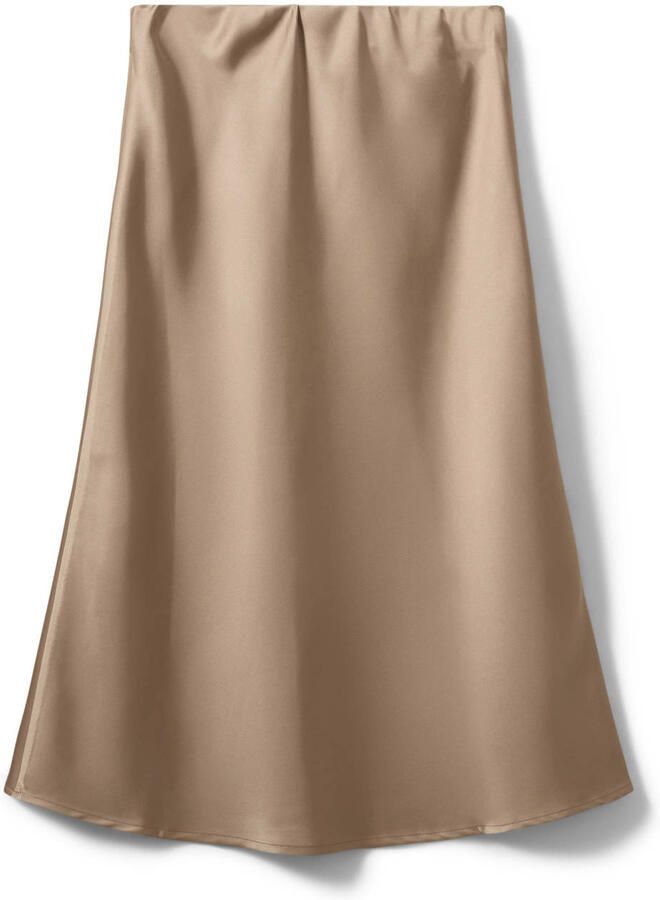 Sofie Schnoor girls satijnen A-lijn rok beige - Foto 3