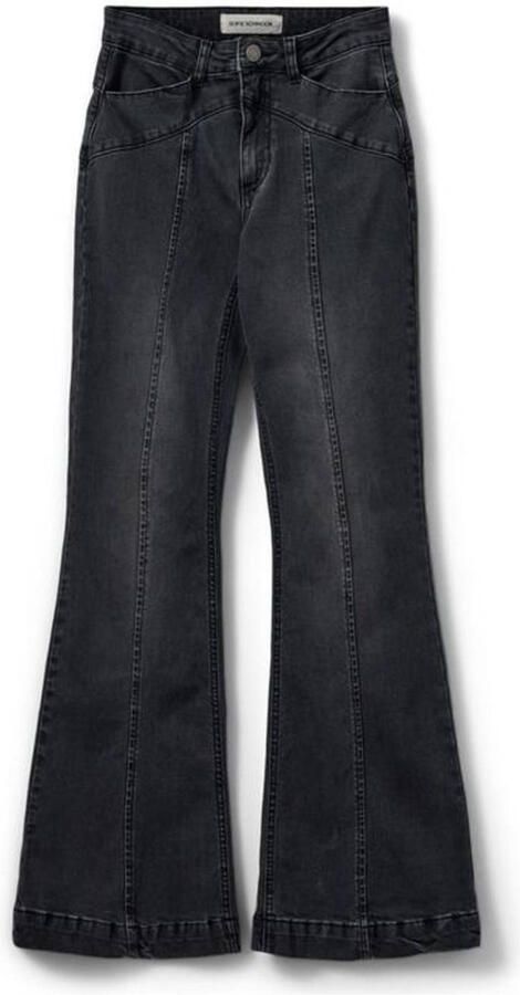 Sofie Schnoor high waist flared jeans black denim