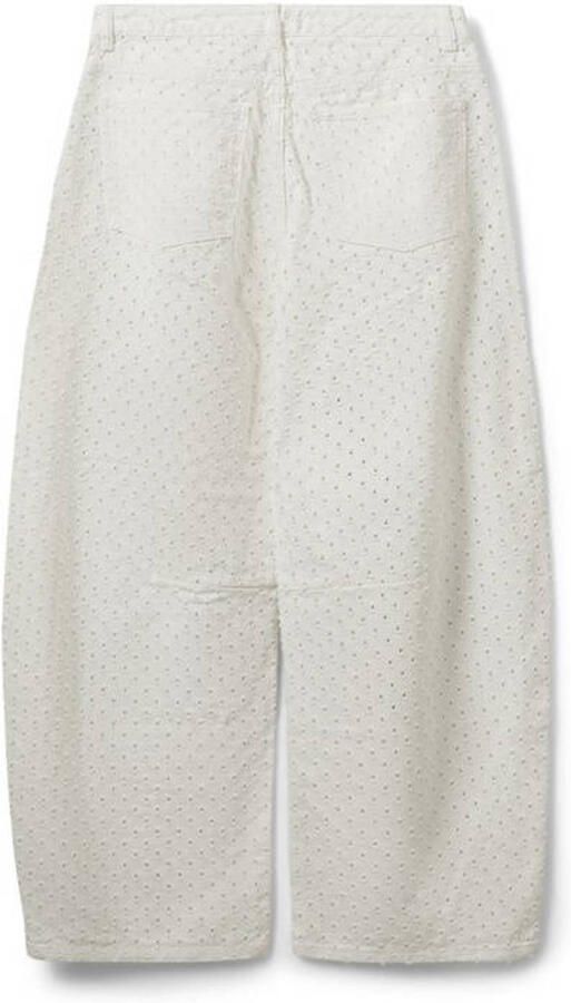 Sofie Schnoor high waist barrel jeans ecru - Foto 2