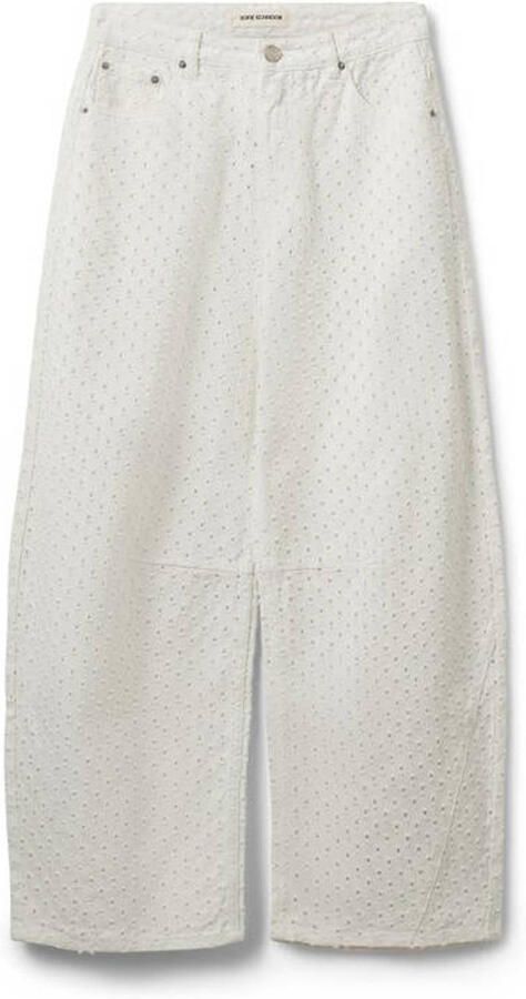 Sofie Schnoor high waist barrel jeans ecru - Foto 3