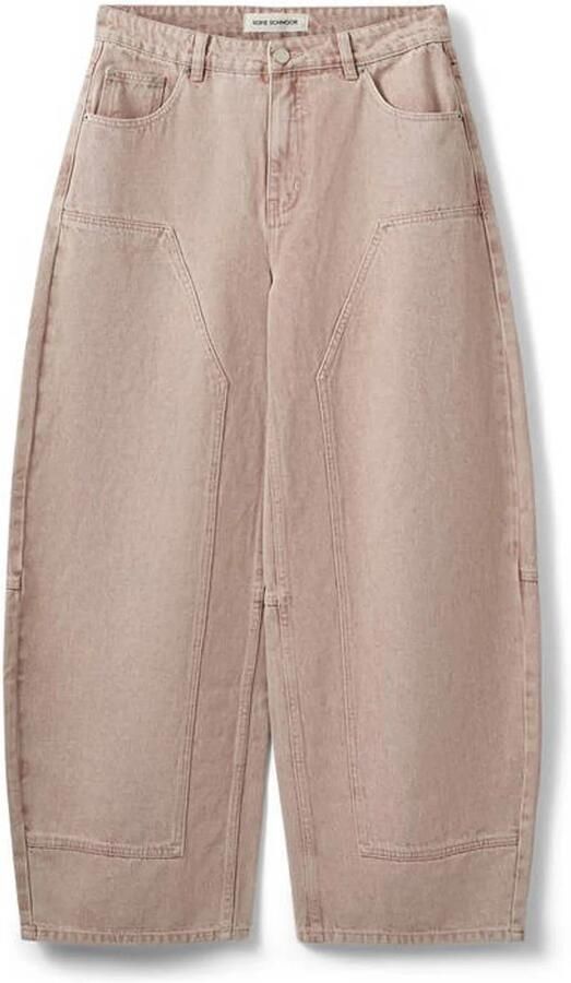 Sofie Schnoor high waist barrel jeans oudroze - Foto 3