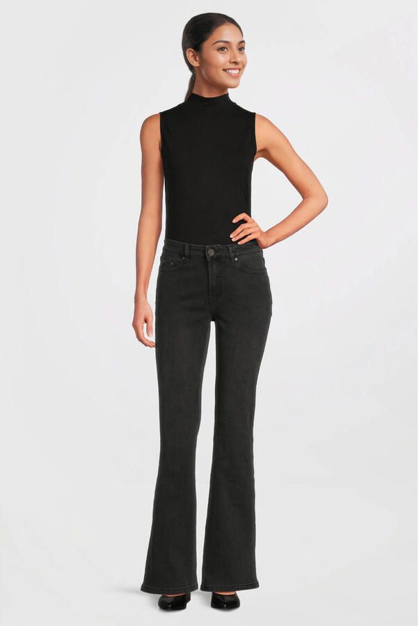 Sofie Schnoor high waist flared jeans black denim - Foto 4