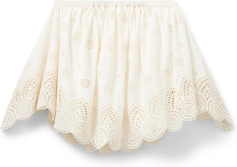 Sofie Schnoor korte rok broderie ecru - Foto 2