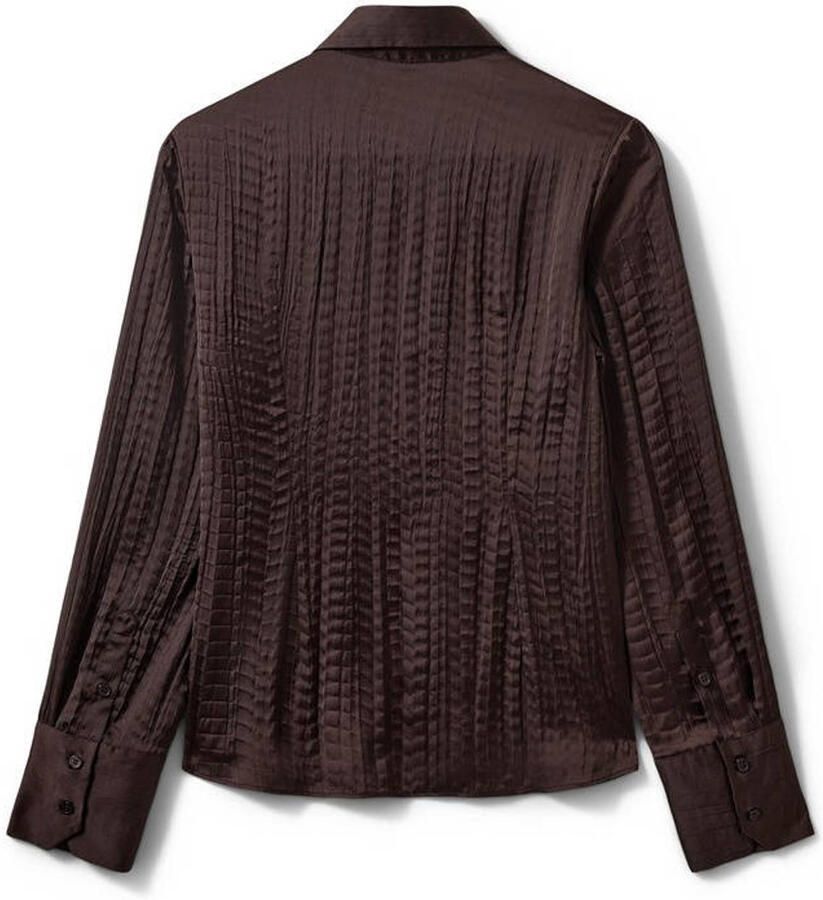 Sofie Schnoor plissé blouse donkerbruin - Foto 2