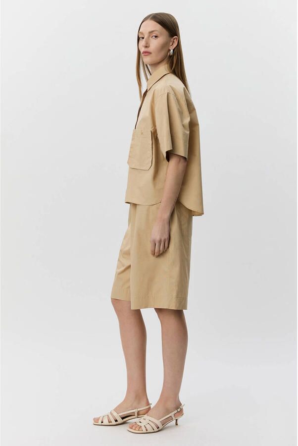 Sofie Schnoor regular waist bermuda short beige - Foto 3