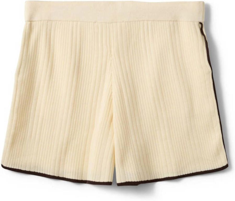 Sofie Schnoor regular waist casual short rib gebreid ecru - Foto 2
