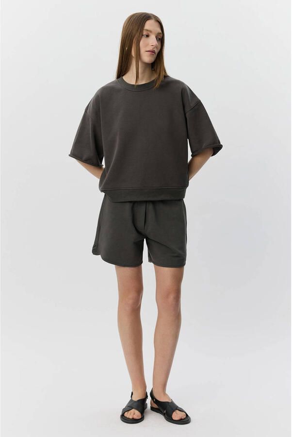 Sofie Schnoor sweater met backprint antraciet