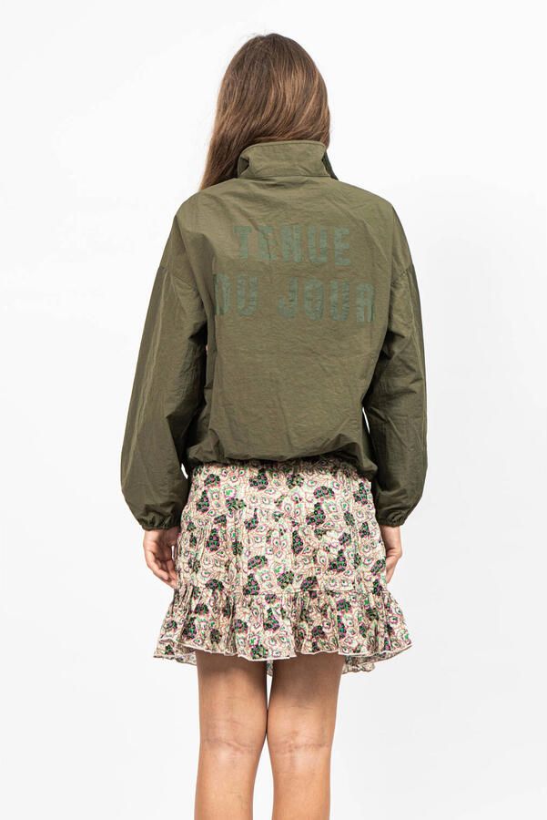 Sofie Schnoor rok met all over print beige groen paars Multi Meisjes Katoen 128