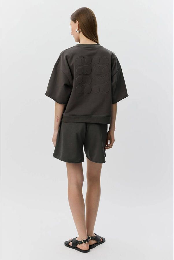 Sofie Schnoor sweater met backprint antraciet - Foto 3