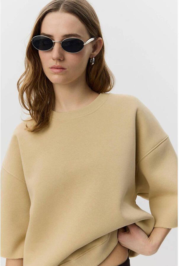 Sofie Schnoor sweater met backprint geel