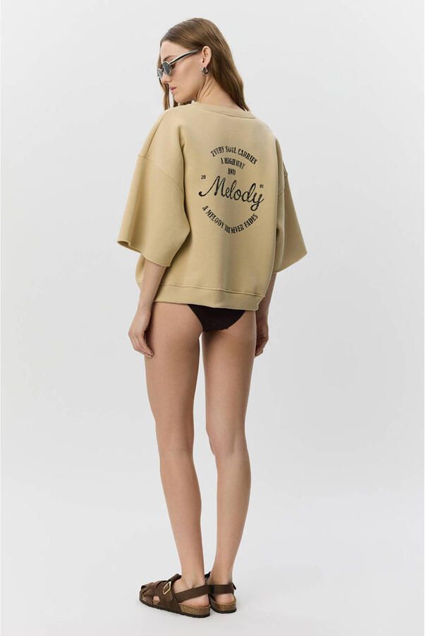 Sofie Schnoor sweater met backprint geel - Foto 3