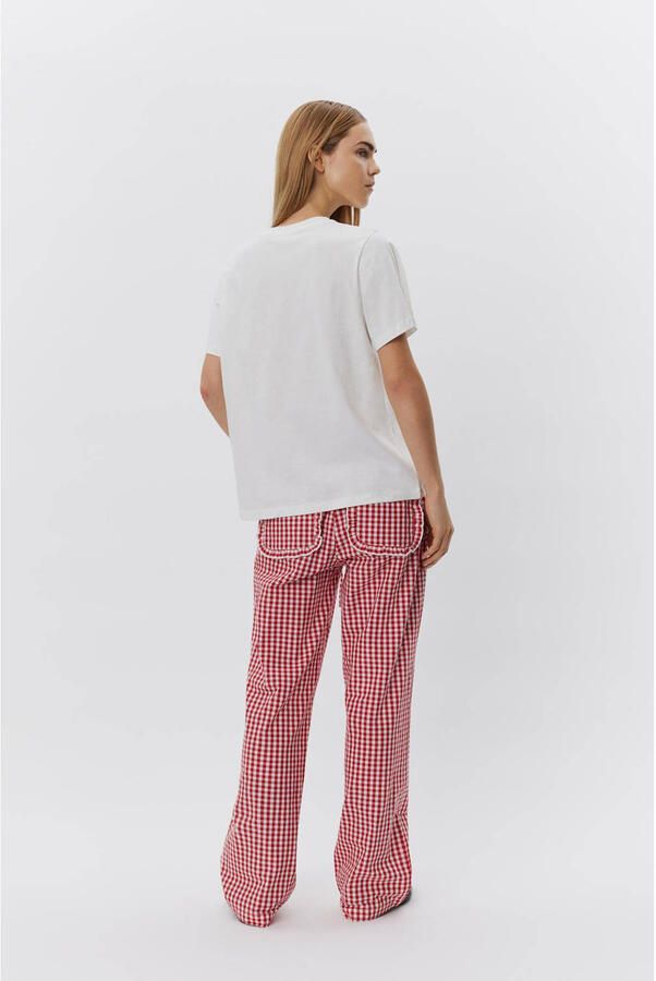Sofie Schnoor Grafische Tee Snow White Red White Dames