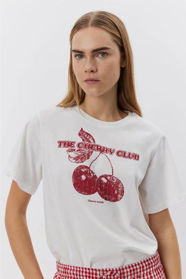 Sofie Schnoor Grafische Tee Snow White Red White Dames - Foto 3