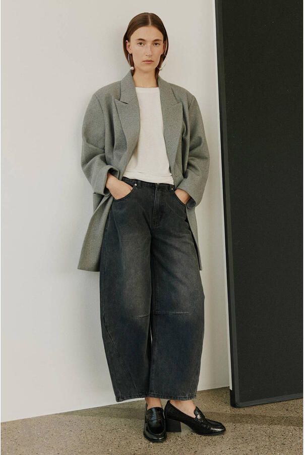 Sofie Schnoor TOMARSW TROUSERS barrel jeans black denim
