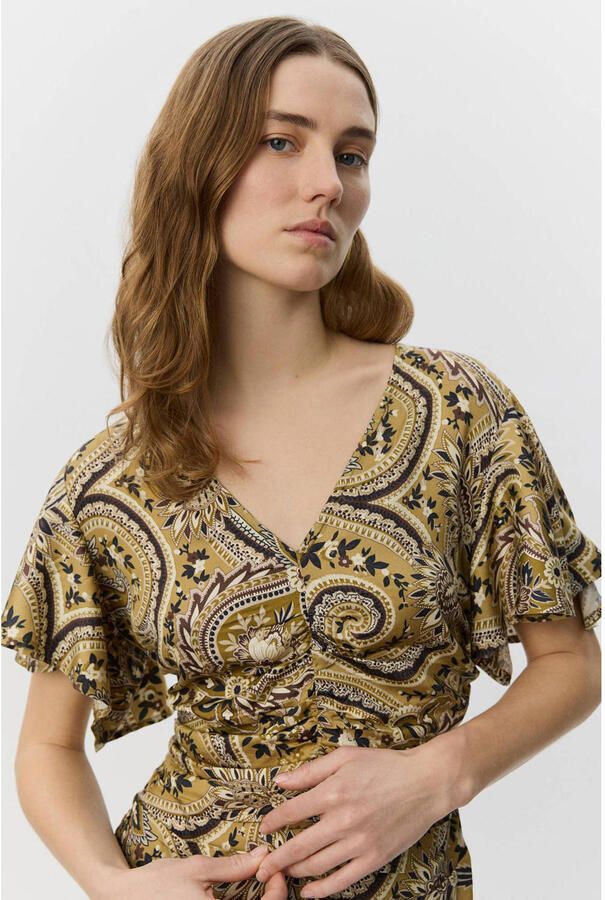 Sofie Schnoor top met paisley print geel