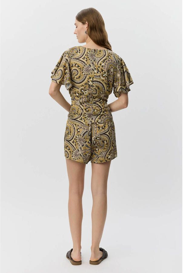 Sofie Schnoor top met paisley print geel - Foto 2