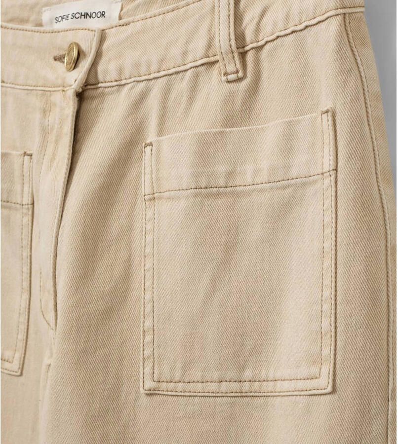 Sofie Schnoor TULLINGESW TROUSERS wide leg jeans zand - Foto 2