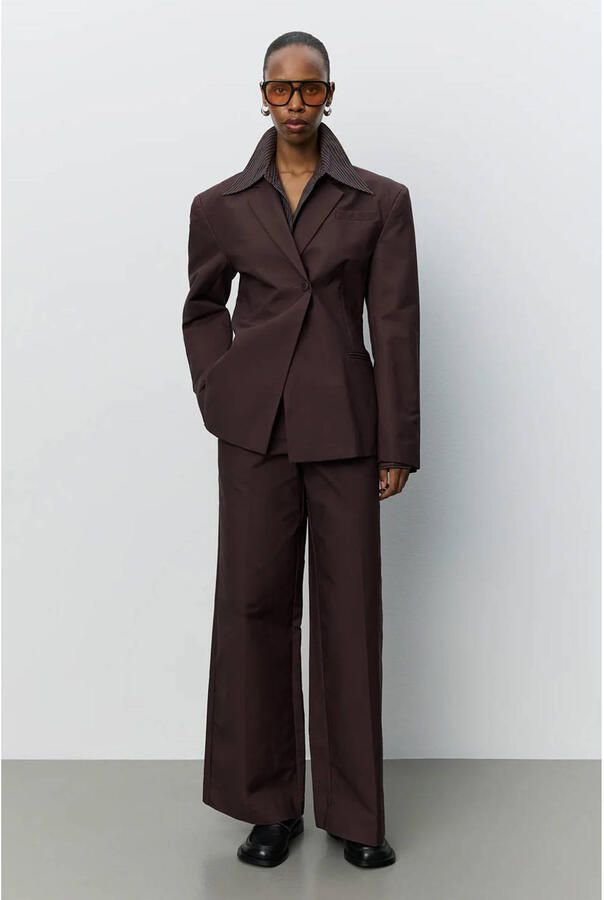 Sofie Schnoor wide leg broek roodbruin