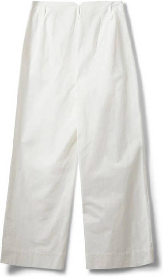 Sofie Schnoor wide leg high waist broek ecru - Foto 3